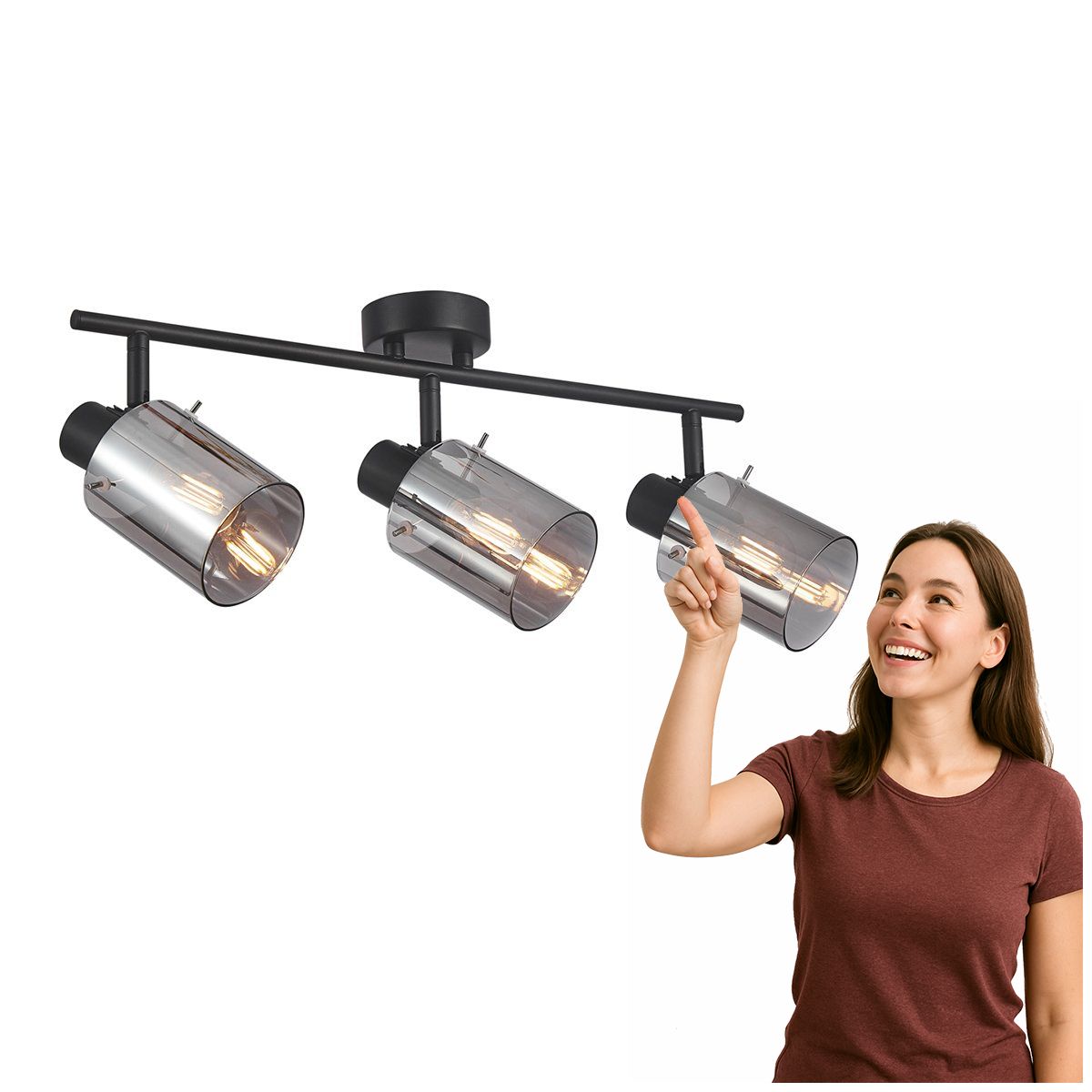 Lampa reflektor spot Sardo SPL-5581-3-BK-SG Italux