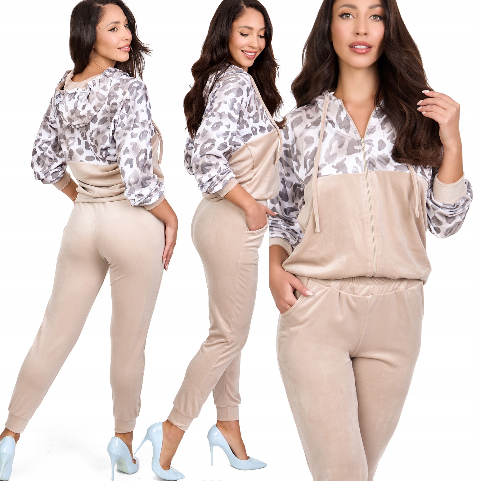 322_ Welurowy Komplet Dresowy _M/38