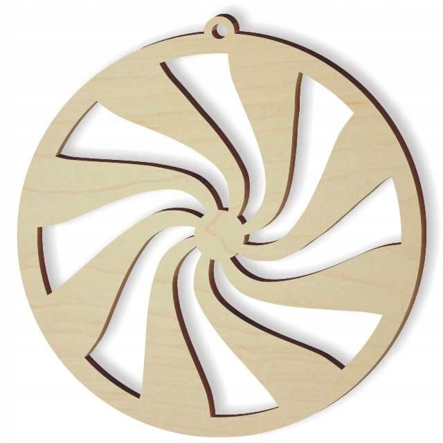 dekoracja choinkowa Zakręcony Swirl decoup 10 szt