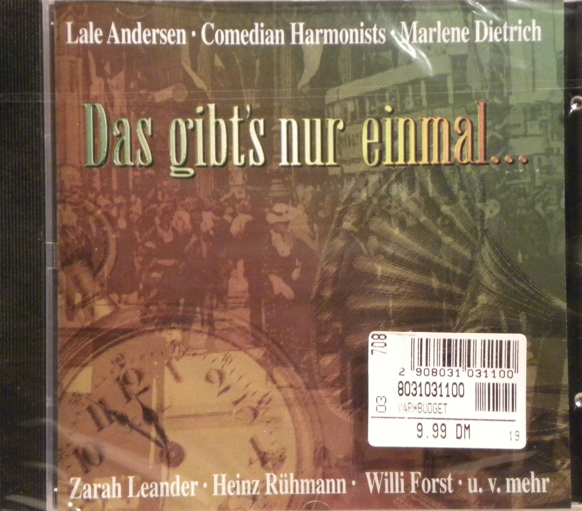 CD Nowy Das Gibt's Nur Einmal Lale Andersen