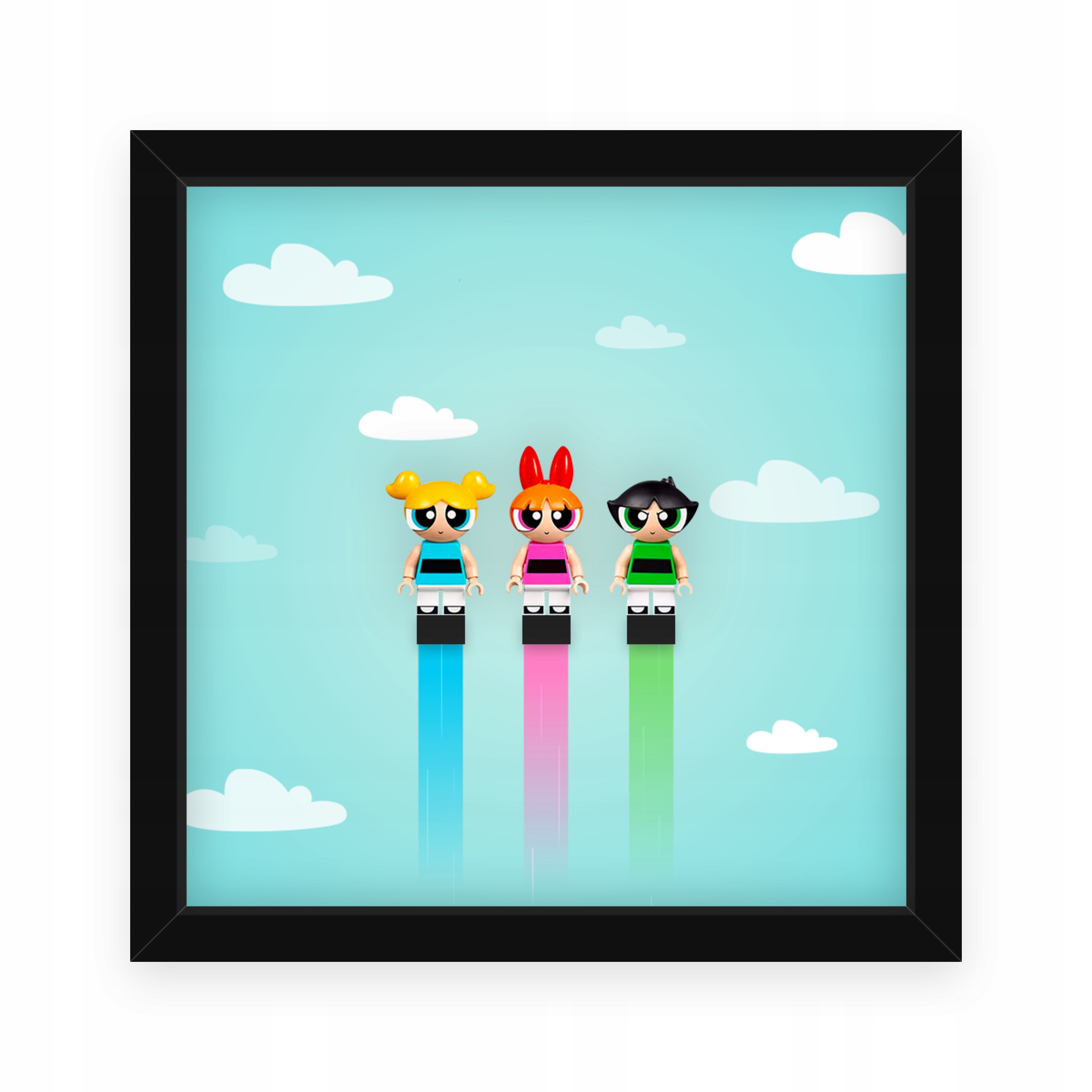 

Atomówki Powerpuff Girls – Ramka Z Figurkami Lego