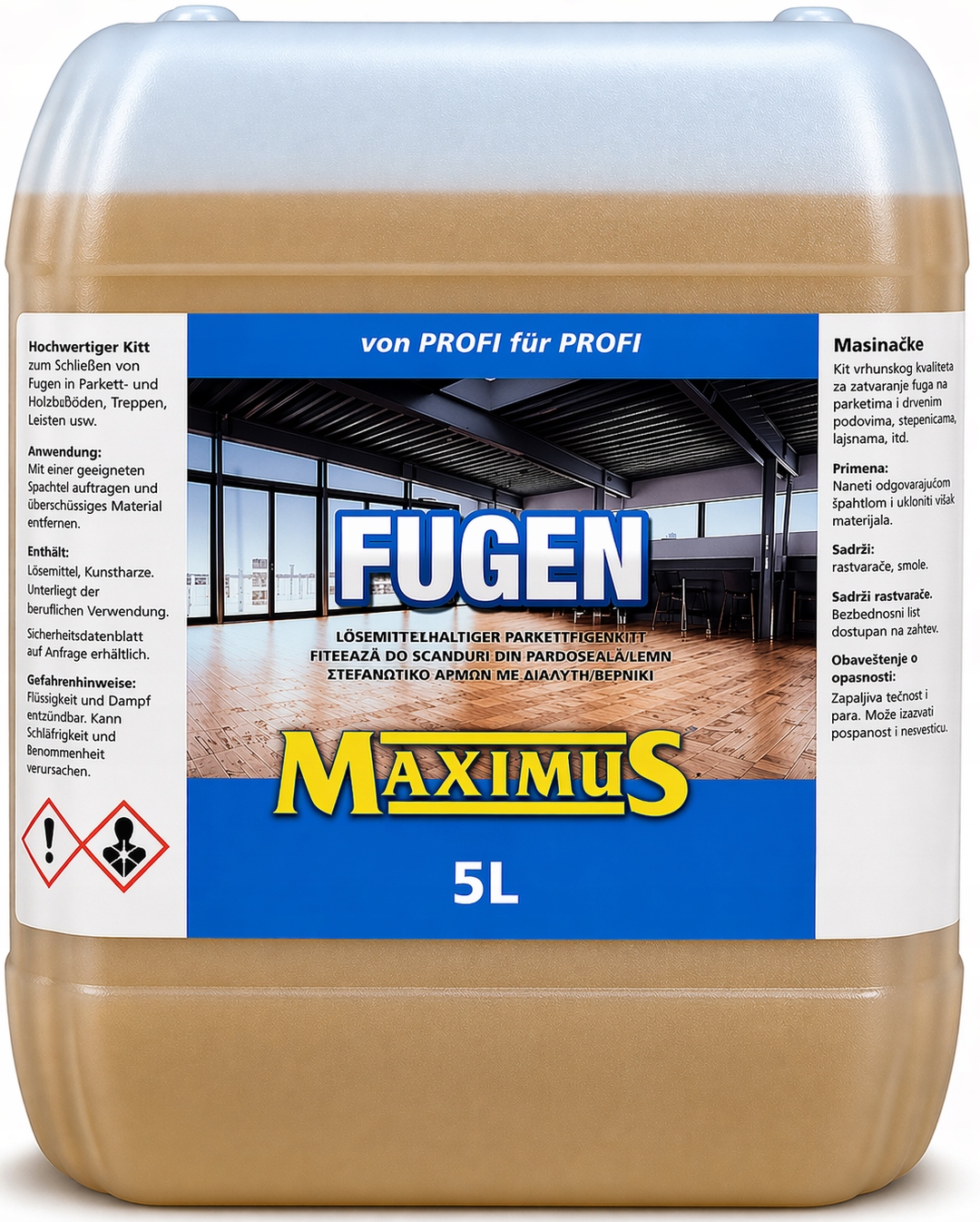 Maximus Fugen 5L plnivo na tmelenie parkiet s prachom