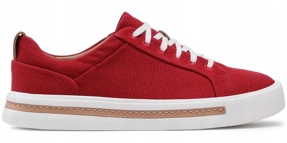 Clarks Dámské tenisky Un Maui Lace velikost 35,5 Červené textilní