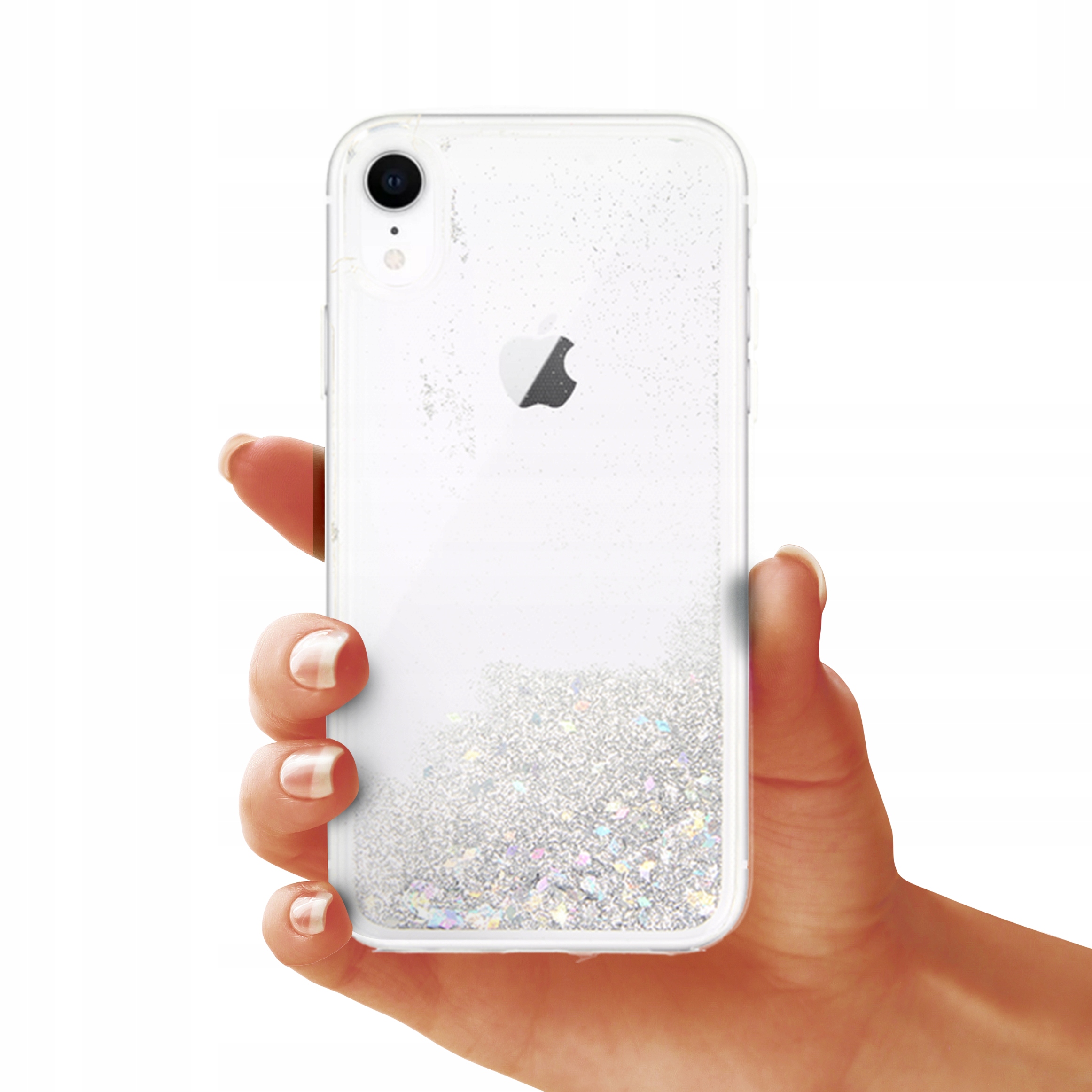 

Etui Liquid Sparkle do Iphone Xr Srebrny