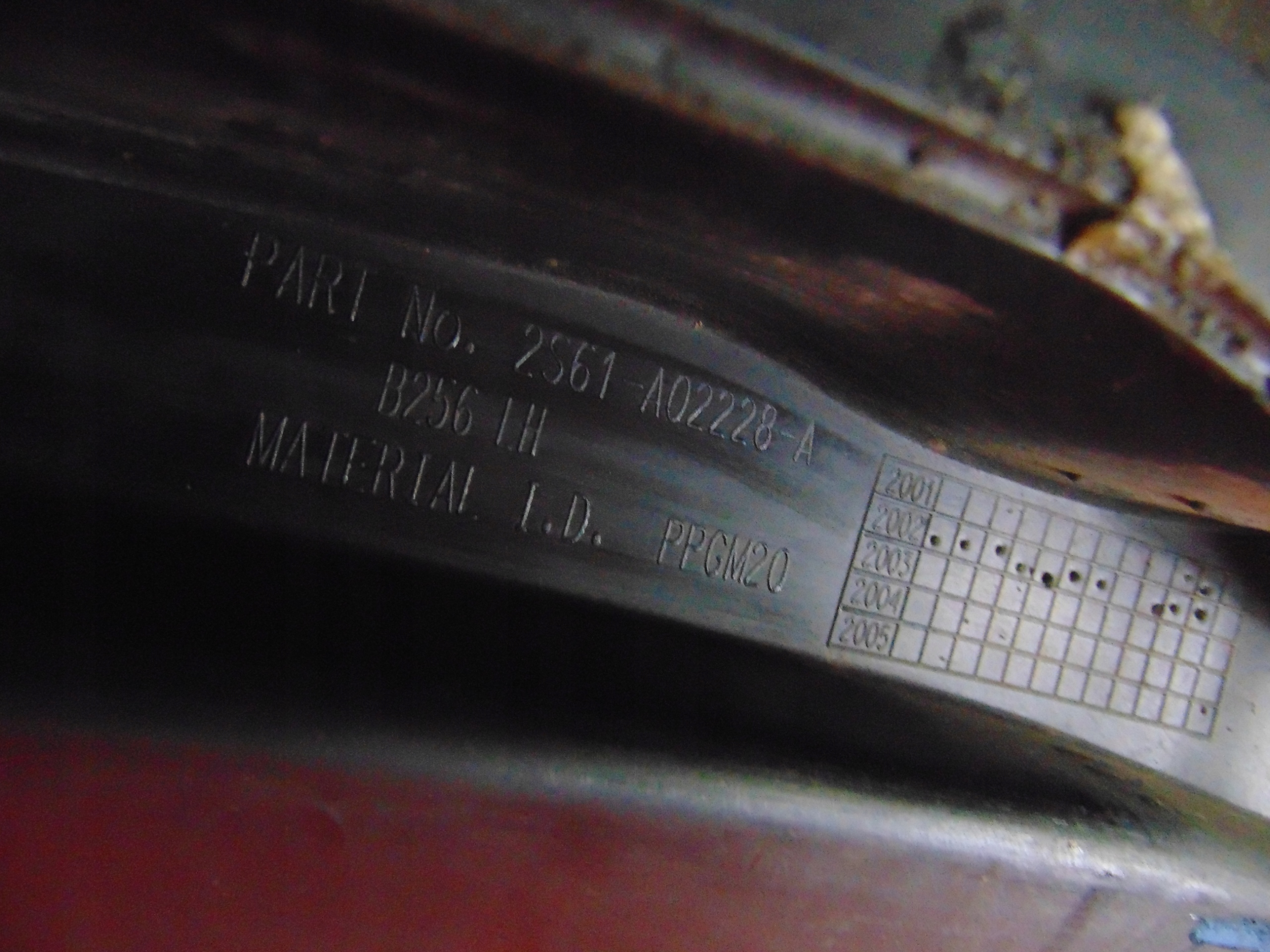 FORD FIESTA V MK6 02- torpedo plastic upper