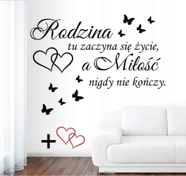 

Naklejka na ścianę, naklejka ścienna napisy nr 114