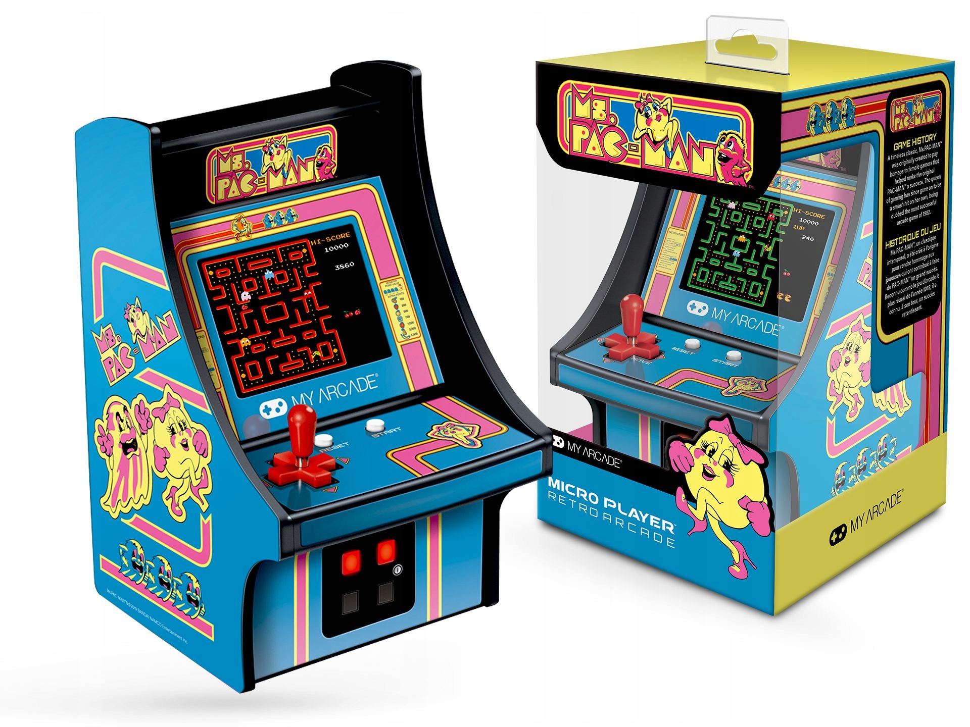 Mini Konsola Przenośna Retro Ms.pacman Gra DGUNL-3230