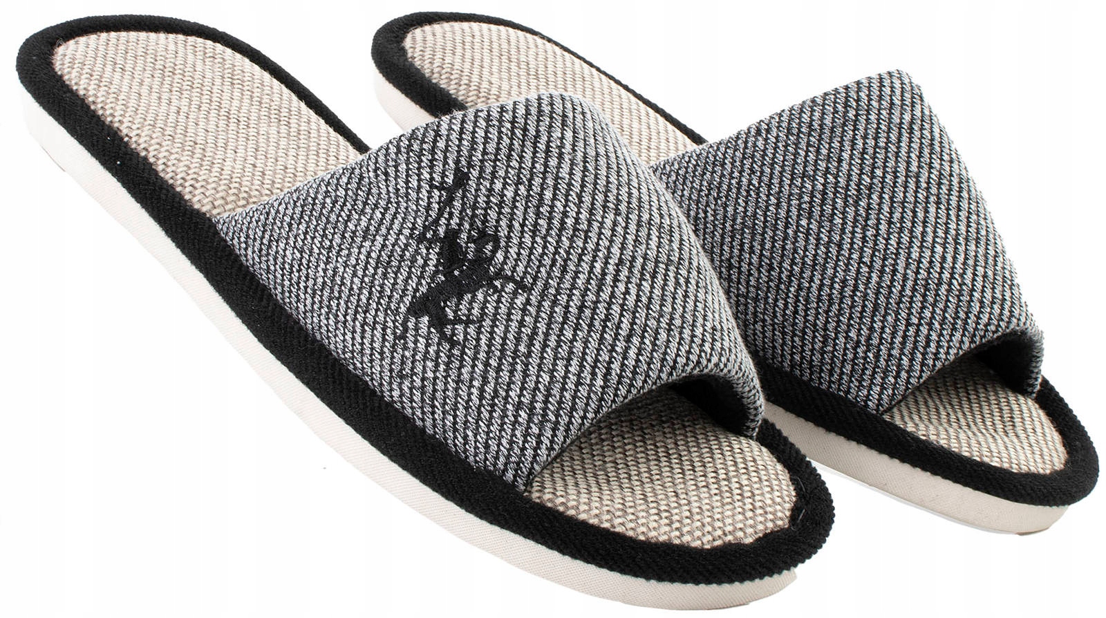 

6490 Czarne Męskie Kapcie Laczki Domowe 40