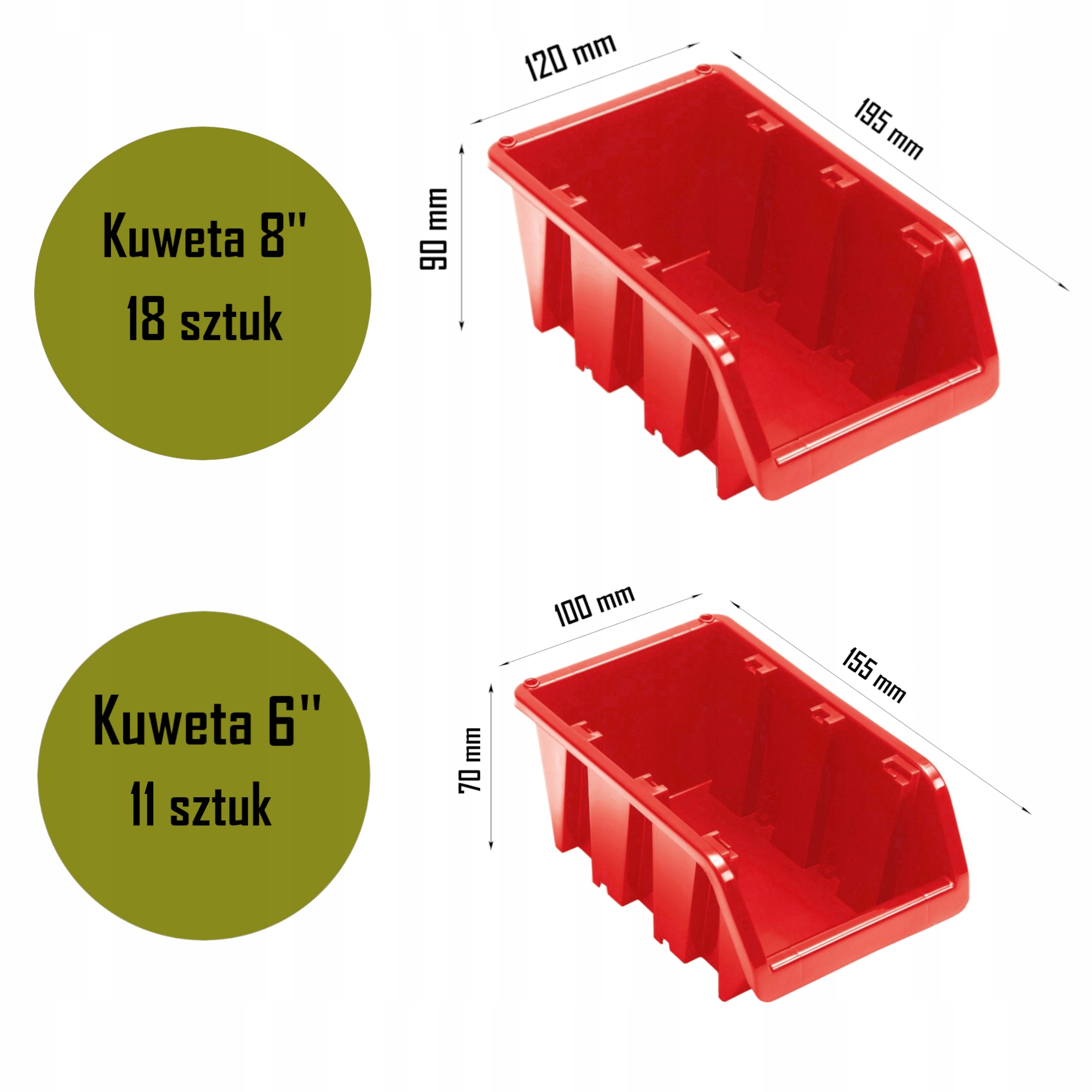 TABLICA NARZĘDZIOWA WARSZTATOWA 115x78cm 29 kuwet Szerokość produktu 115 cm
