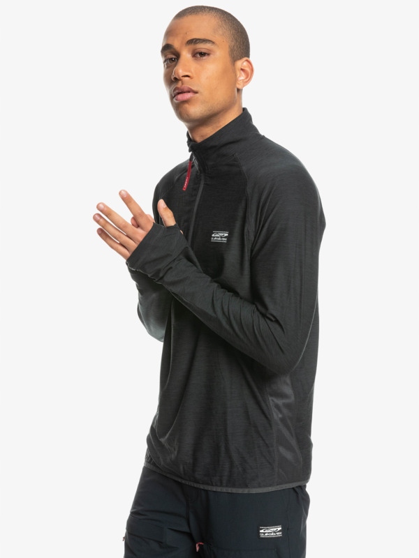 Koszulka z długim rękawem Quiksilver XXL Dekolt stójka