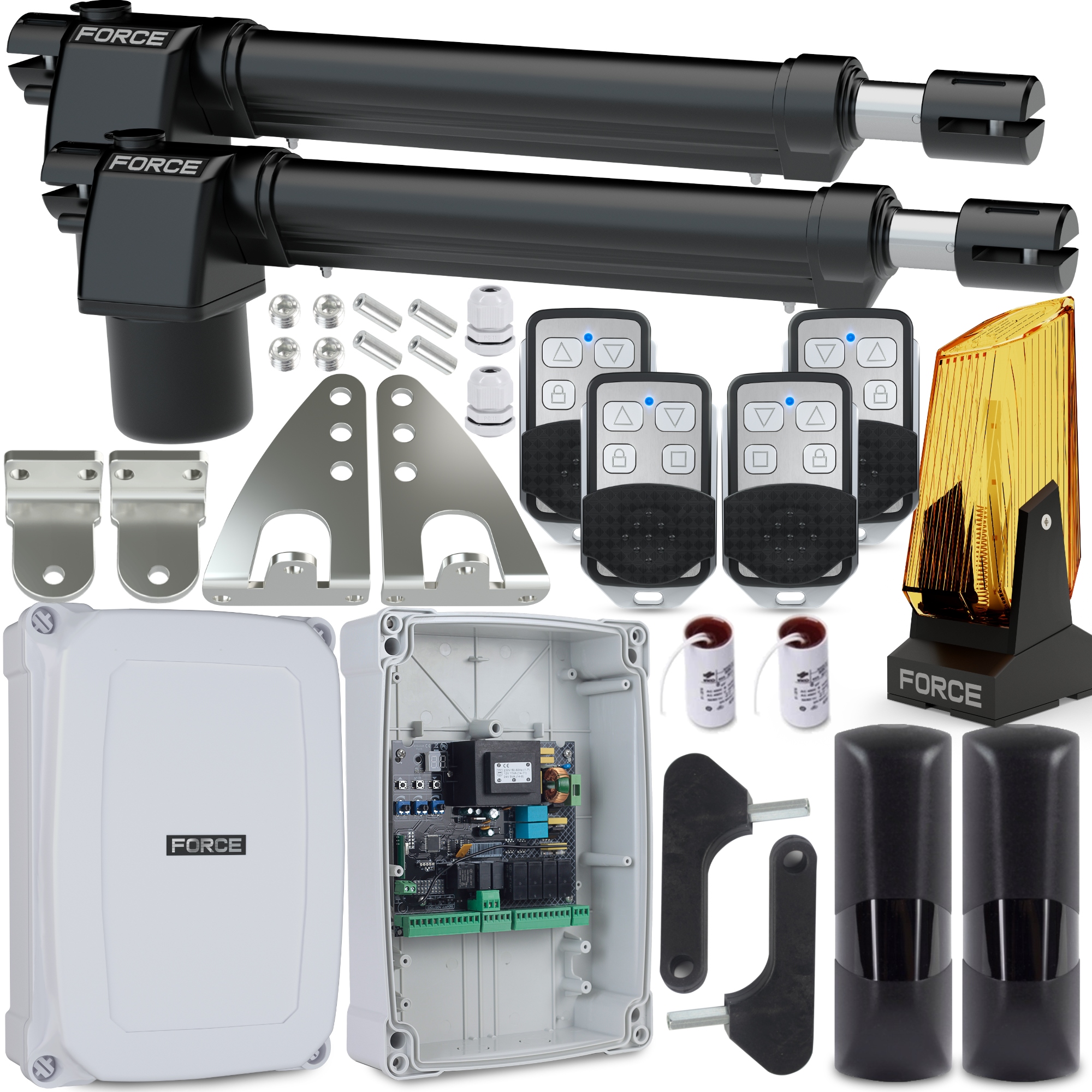 Sada Pro Dvoukřídlou Bránu Force GT400 Ls Do 8 M 400 Kg S Koncovkami