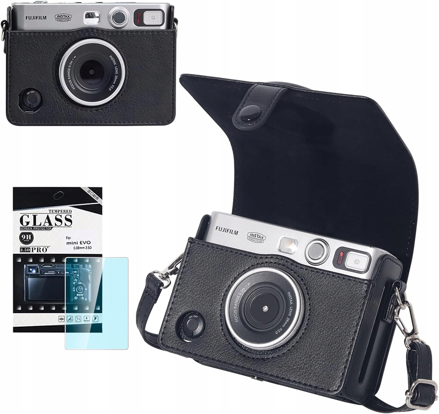 Etui Pokrowiec Futerał Case do FujiFilm Instax Mini Evo Osłona na LCD Szkło