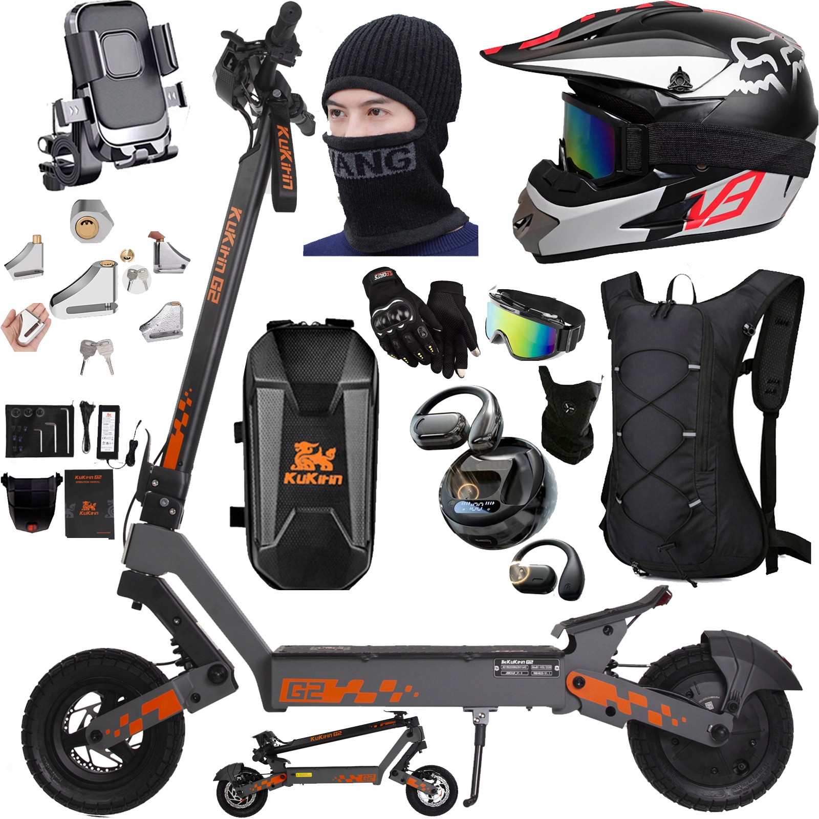 KuKirin G2 Skládací Elektrické Vozidlo 48V 15AH 800W 45KM/H 55KM Pl dárky