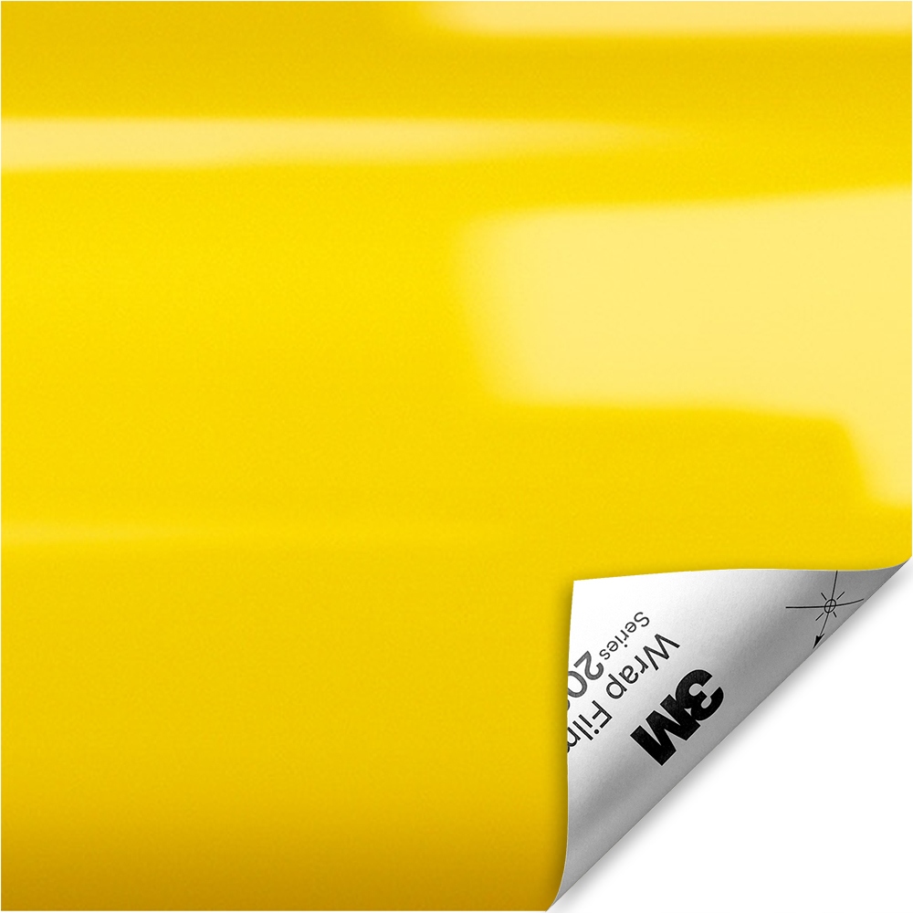 3M 2080 Fólie pro změnu barvy automobilu 50x152 G15 Gloss Bright Yellow