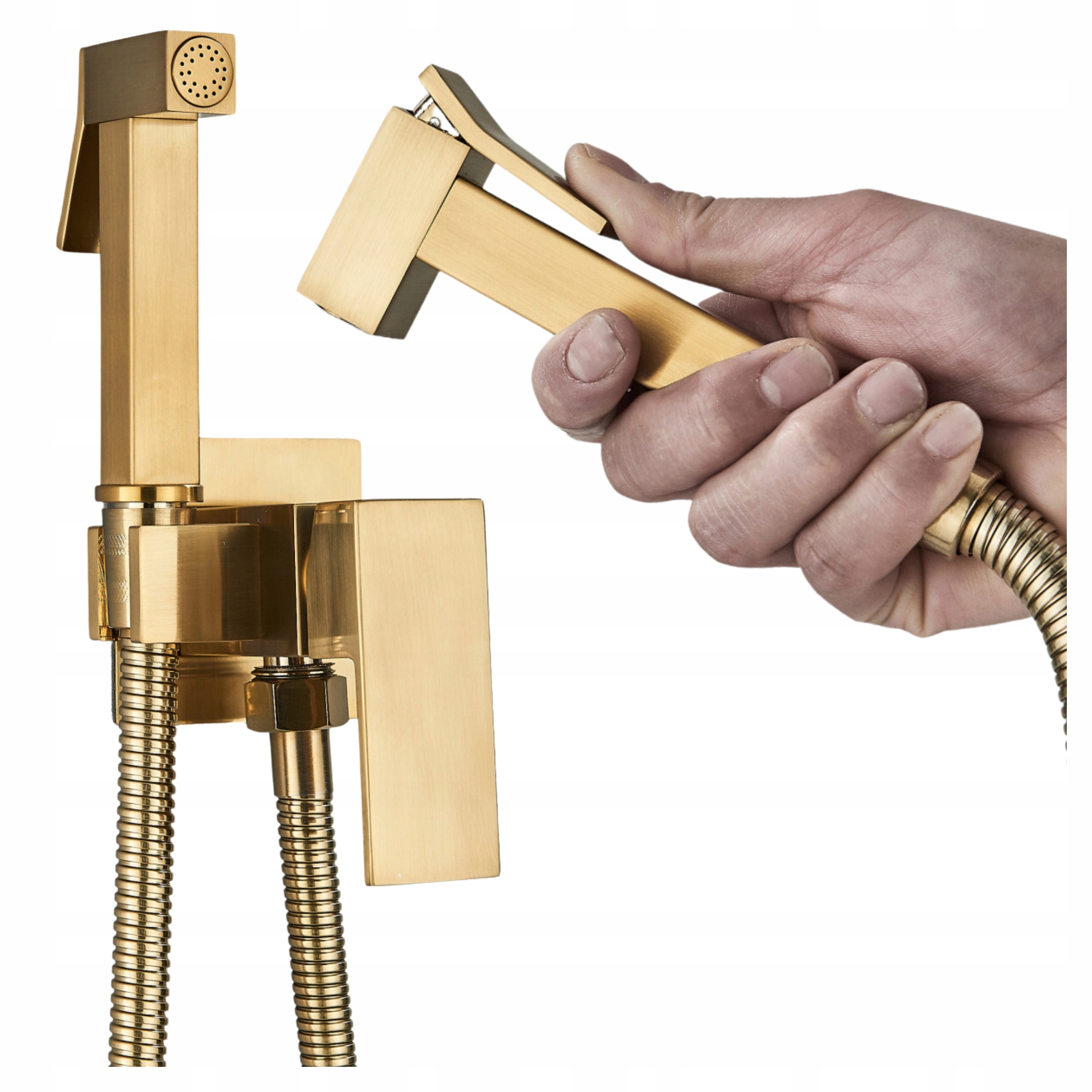 Zlatý Brúsený Bidet, Batéria, Kohútik Na Wc, Regulácia Teploty