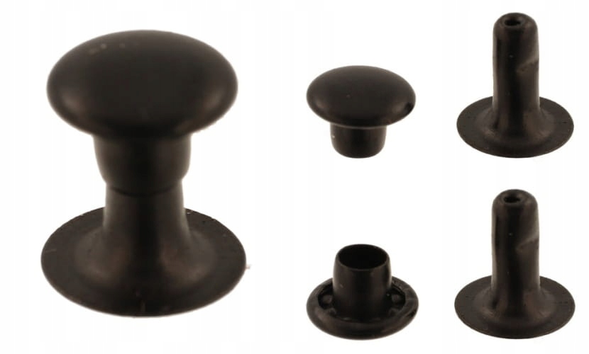 

Nit Krawiecki N4 8,8x8mm Nity Kapsle 50szt Czarny