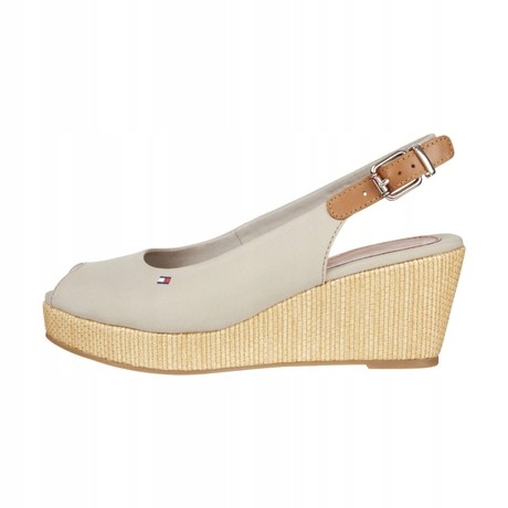 Dámské sandály Tommy Hilfiger FW0FW04788 Bezové kotníkové 40
