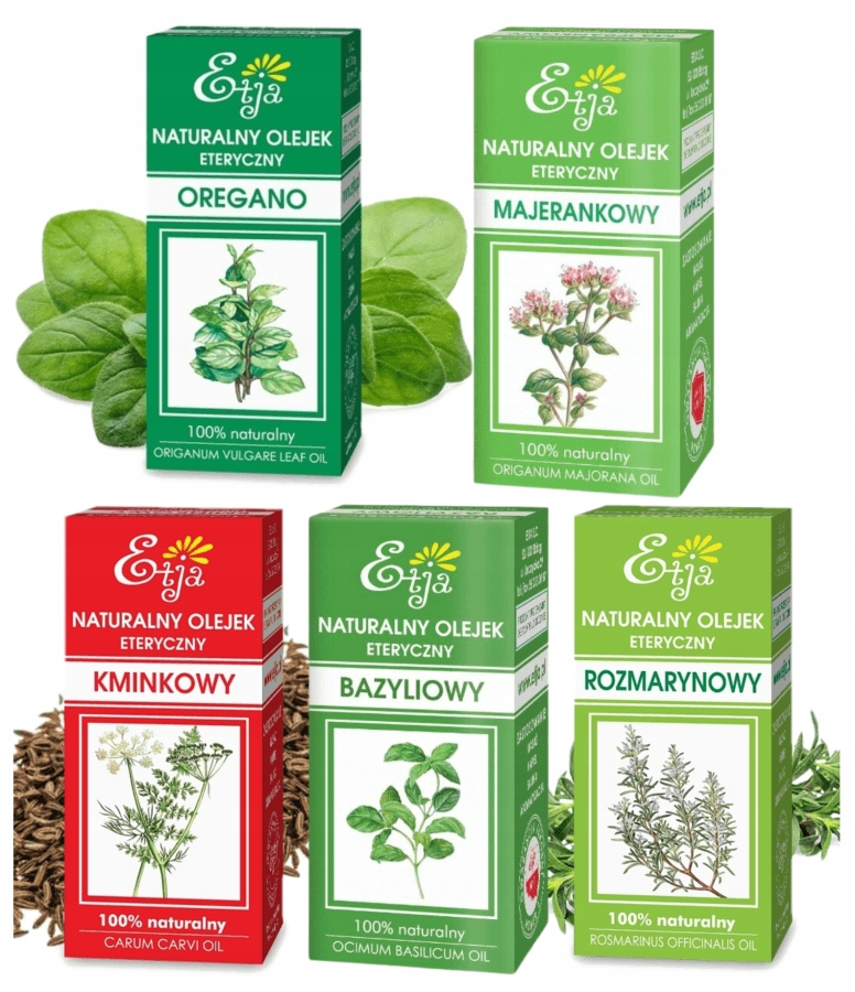 Olejki eteryczne Zestaw 5szt aromatyczne przyprawy