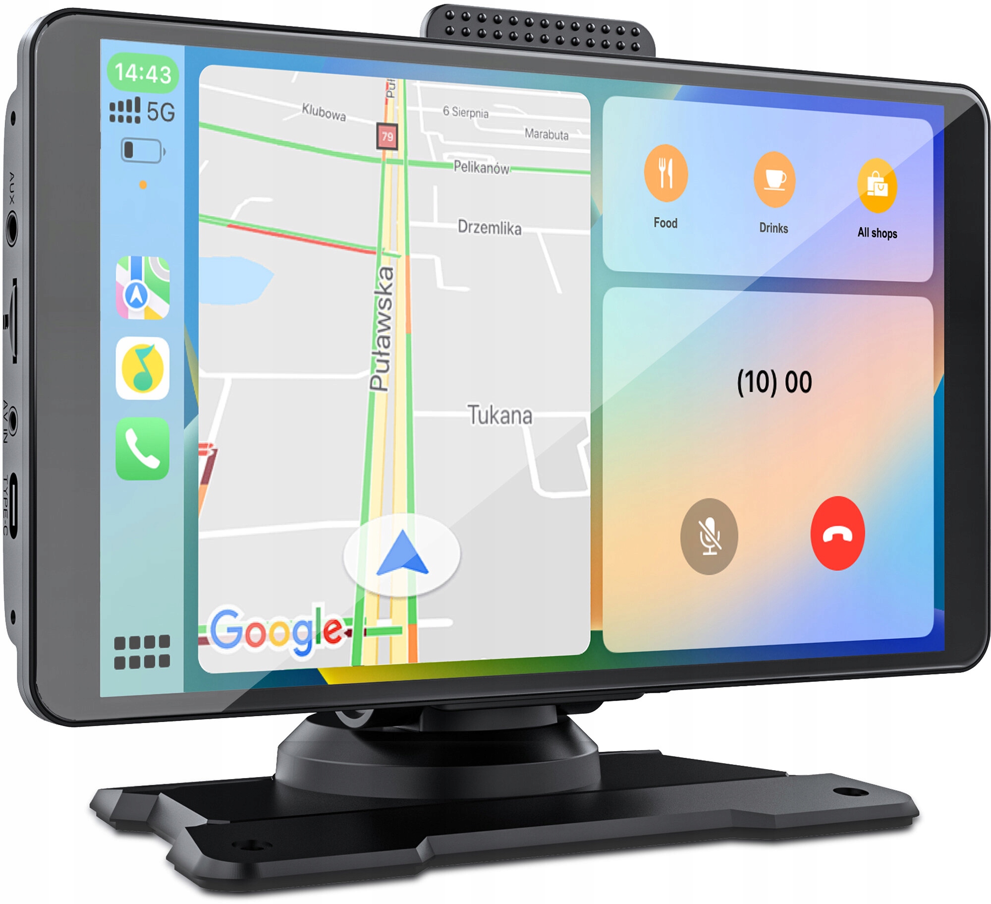 Tablet NEXADIO CP100 Bezprzewodowy CarPlay Czarny Marka Inna