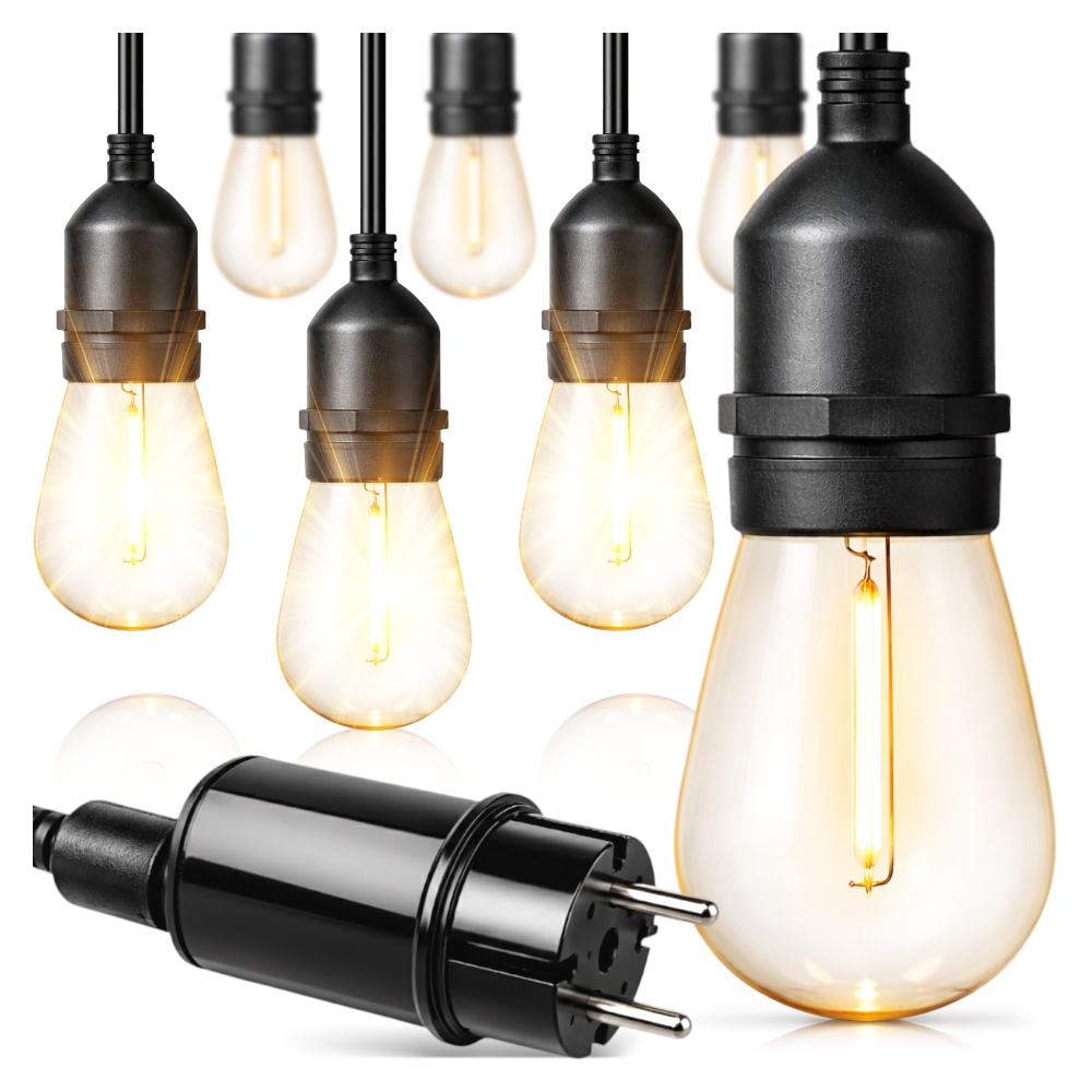 Zahradní Girlanda Led Zahradní Lampy 20 Led