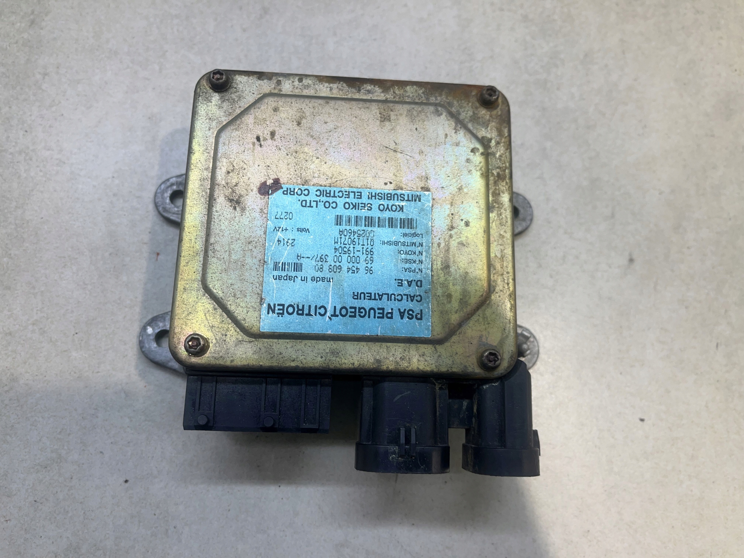 control unit PSA CITROEN C3 1.4 HDI 9645460980