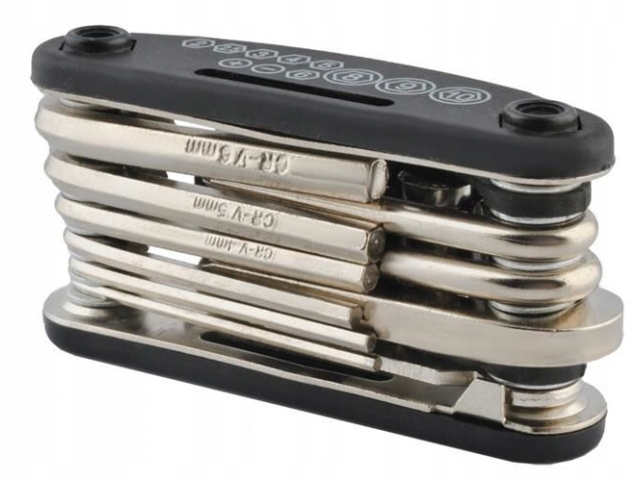 KLUCZE ROWEROWE , DO ROWERU ZESTAW 16W1 Model brak