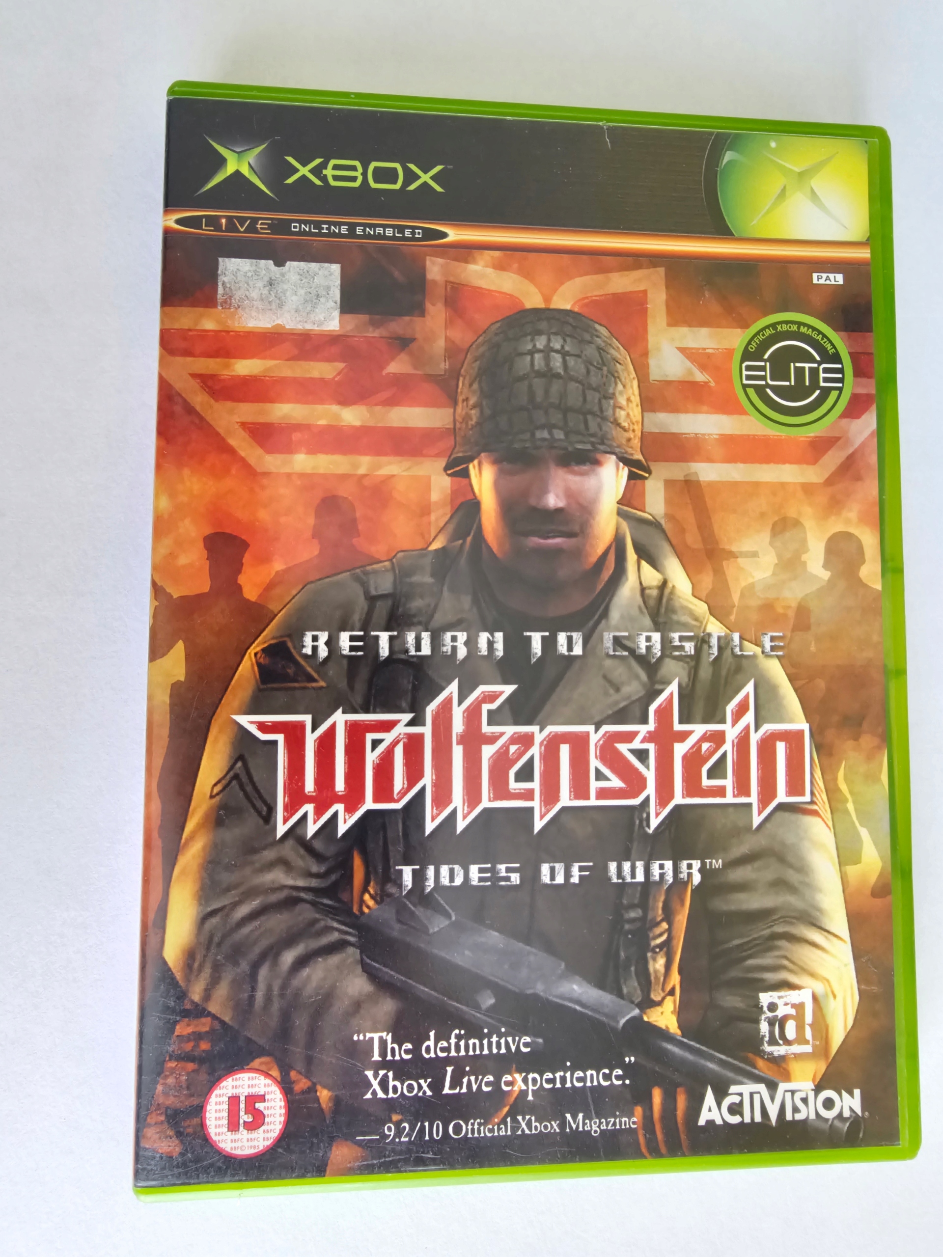 Return to Castle Wolfenstein Tides of War Xbox pudełkowa