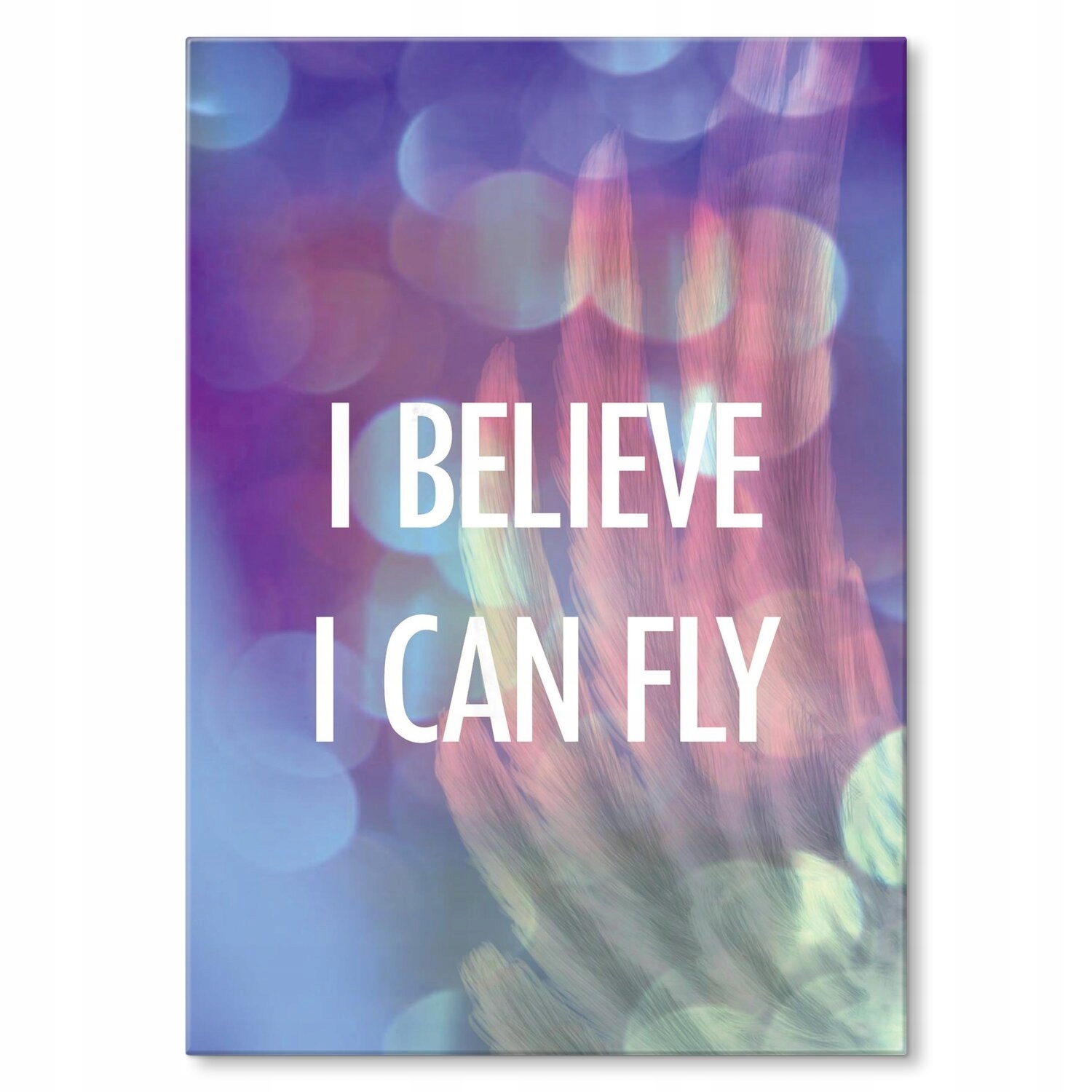 Kovový plakát Věřím, že můžu létat, Dárek 42 x 59 cm