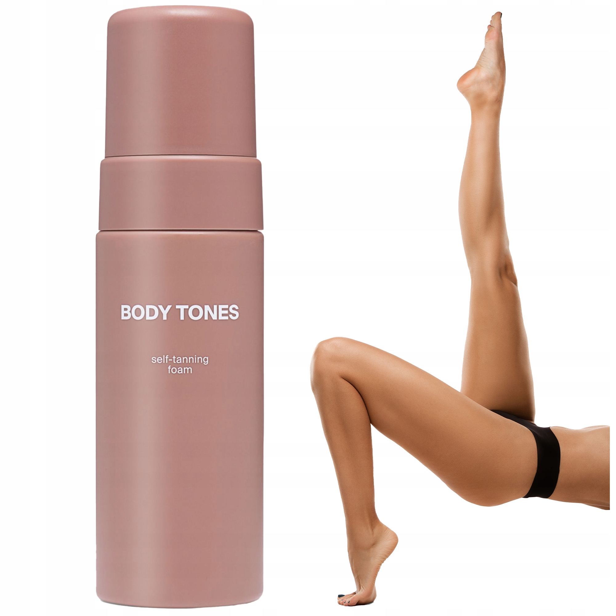 Samoopalovací pěna Body Tones Hydratuje a vyhlazuje Přirozené Tělo 155 ml