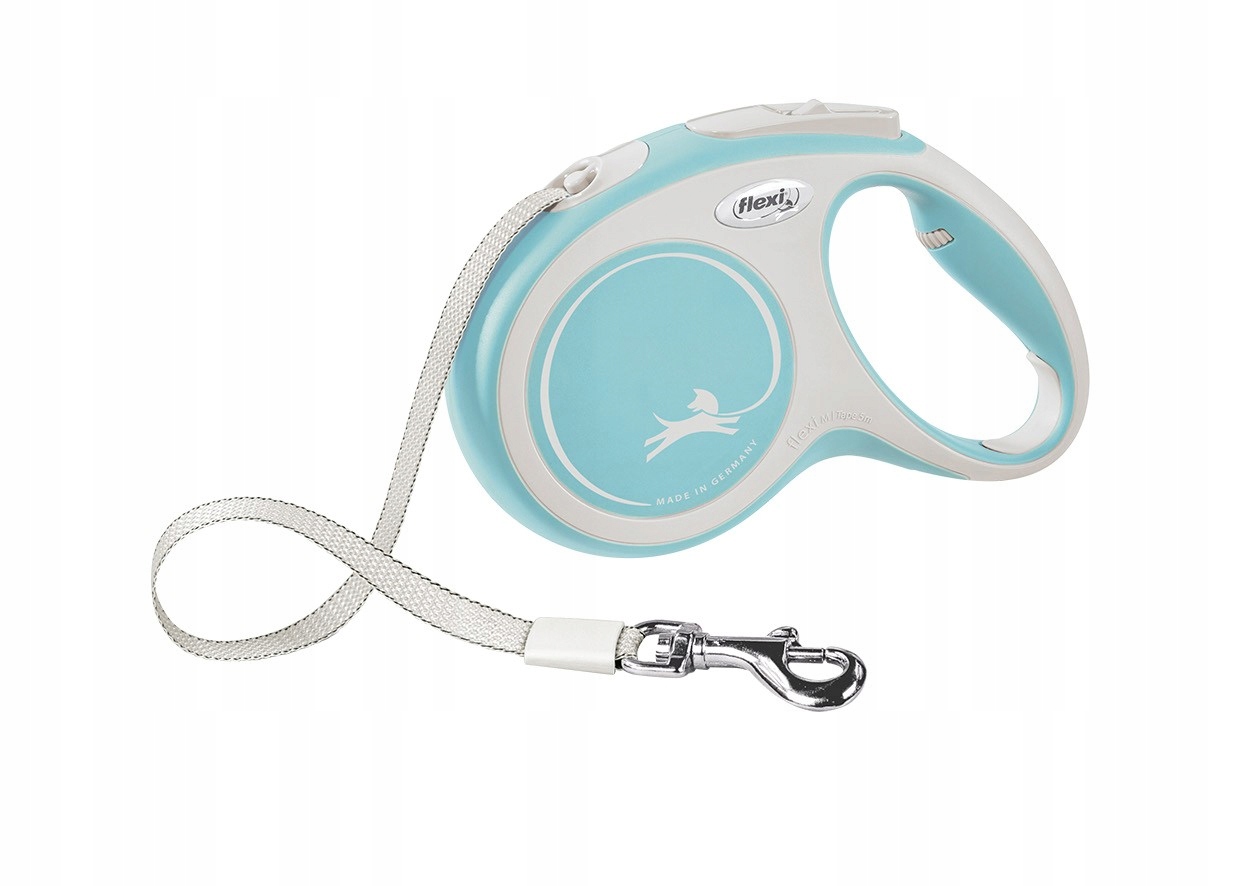 

Flexi New Comfort smycz M 5m taśma niebieski jasny