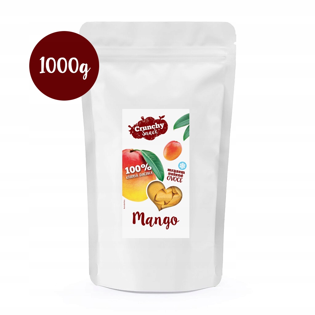 Crunchy snack, Mrazem sušené mango, 1000g