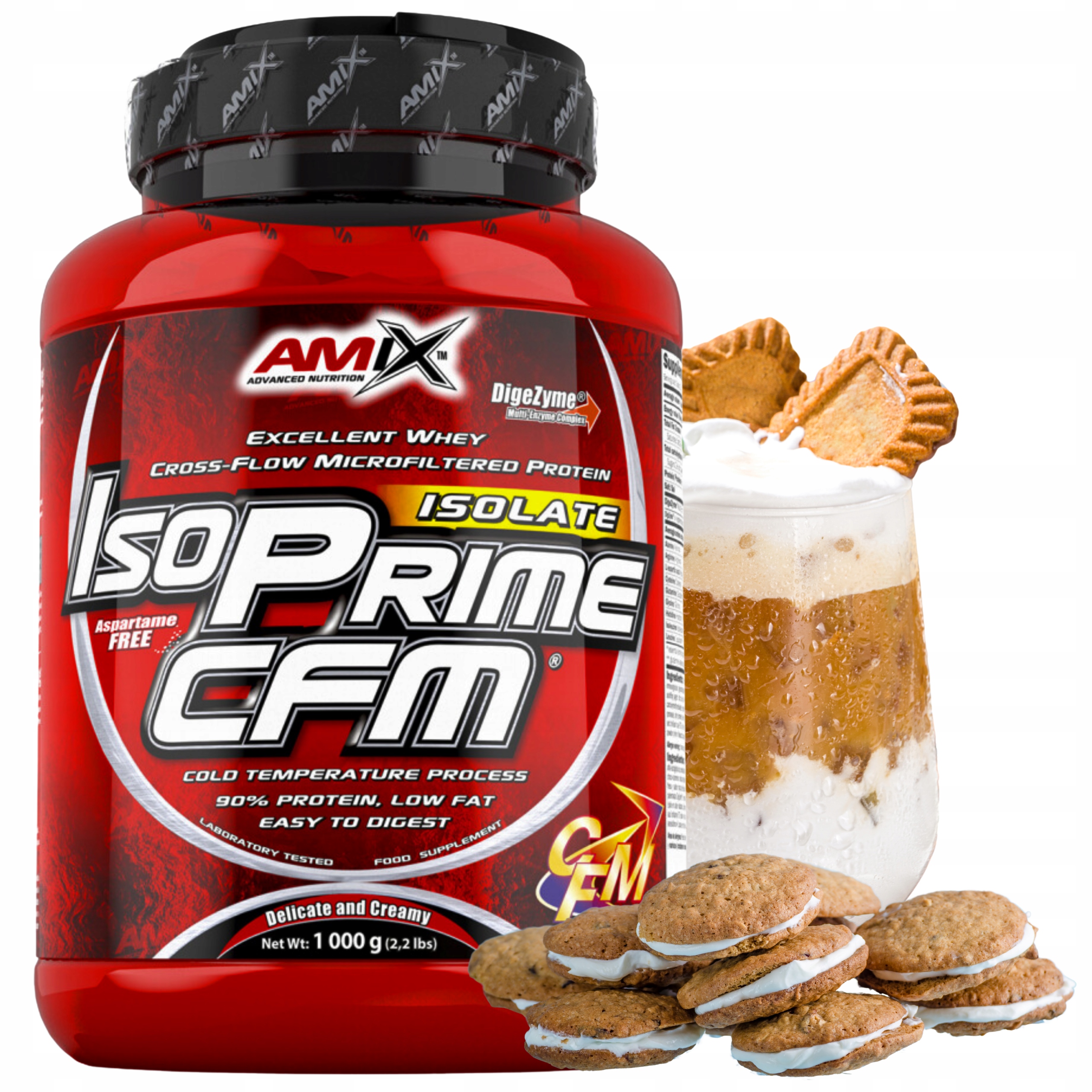 Amix Iso Prime Cfm 1kg Bez Cukru Sušenka s krémem