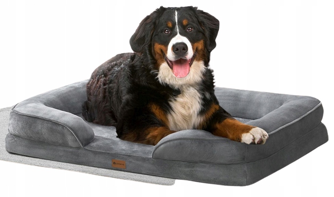 Levně Pelíšek pro psa kotec Sheena XL 105 x 82 cm, šedá