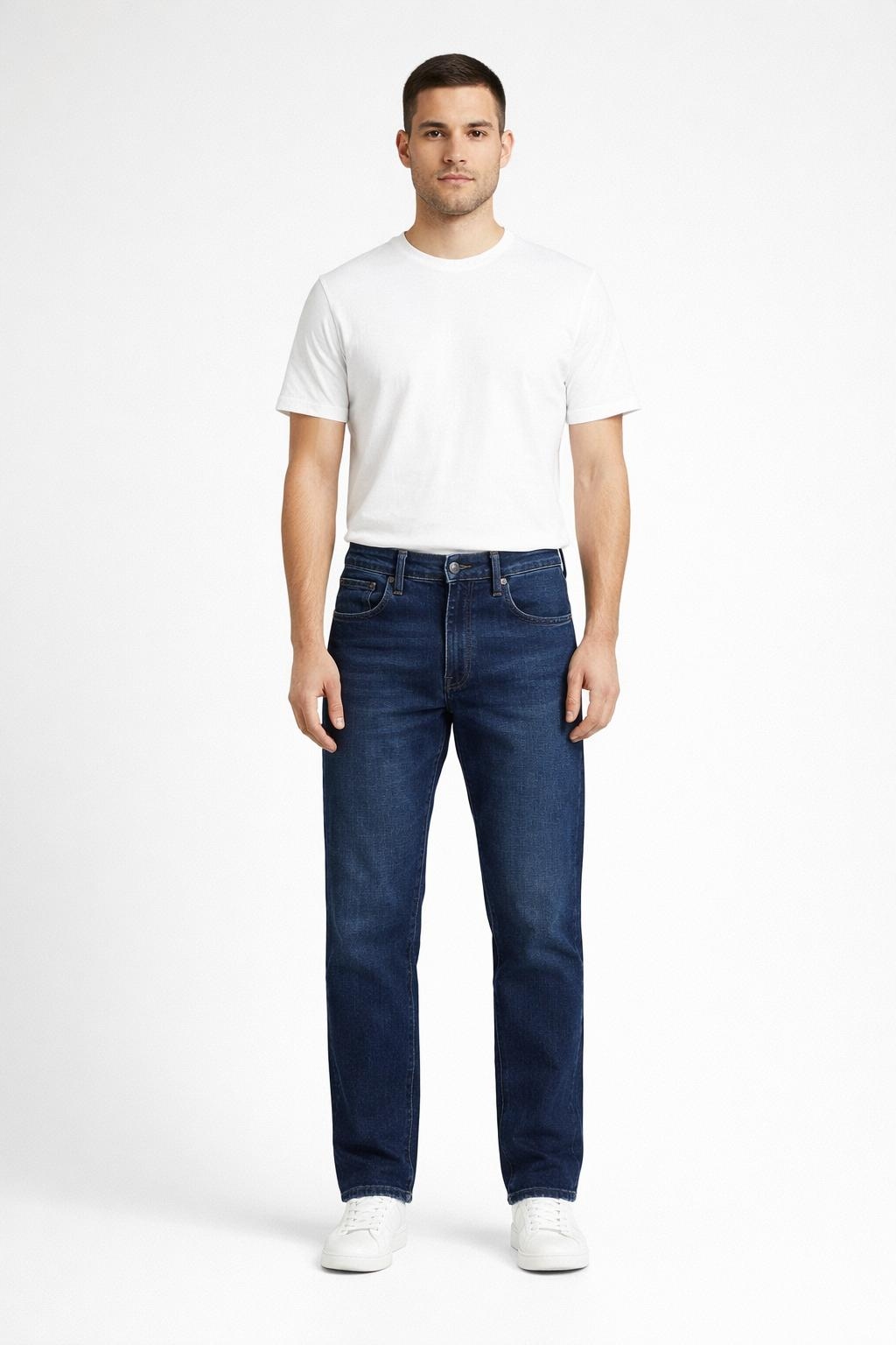 Pepe Jeans Modré Pánské Džíny Rovné S Oděrkami 28/34 Awa