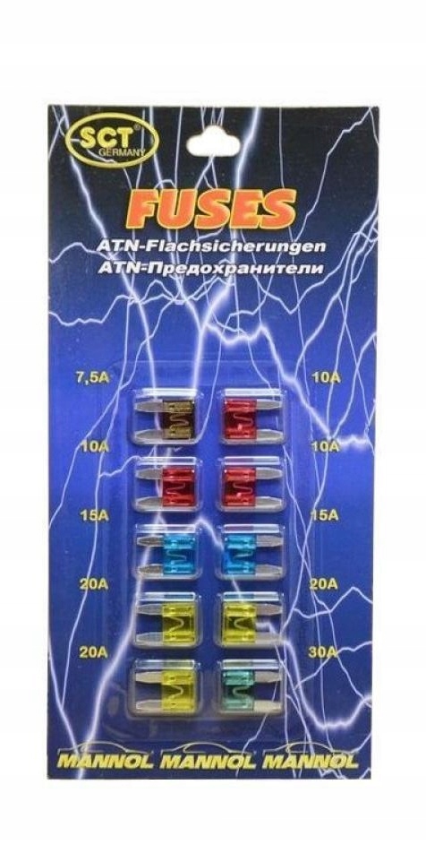 

Mannol Sct 9502 Bezpieczniki Płytkowe Mini 10SZT