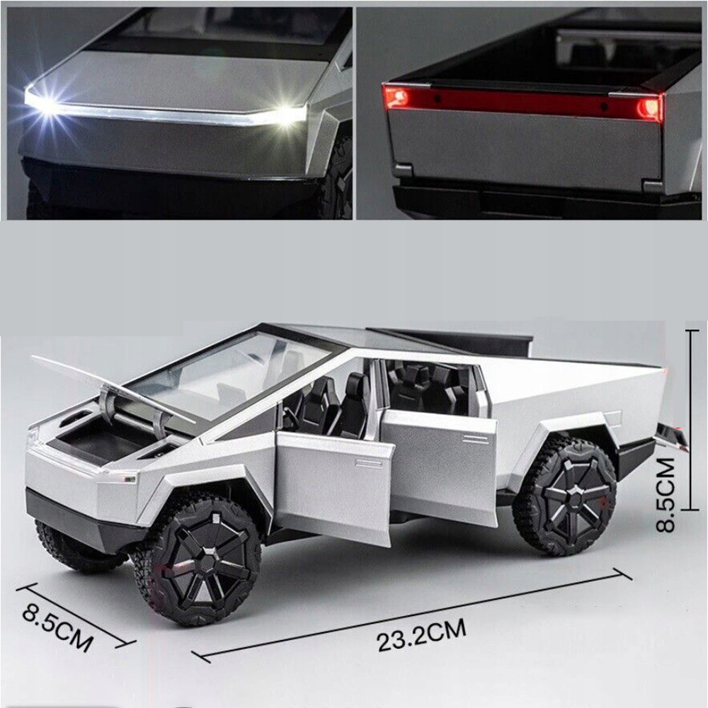 TESLA CYBERTRUCK QUAD! 1:24 MODEL PICKUPA TESLI ALUMINIOWY EAN (GTIN) 889030588968