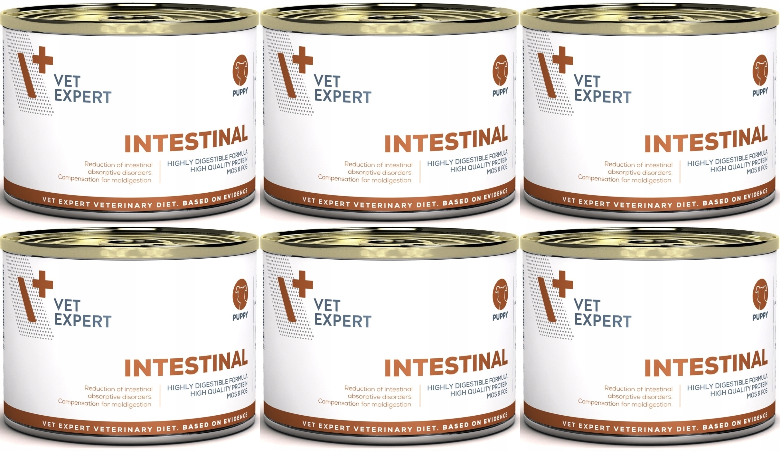 Levně 4T VetExpert Dog Intestinal Puppy 6 x 200 g Konzervy pro štěňata s citlivým zažíváním