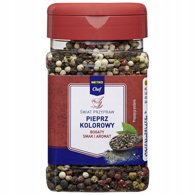 Levně Metro Chef Pepř barevný velké balení Sklenička 150 g