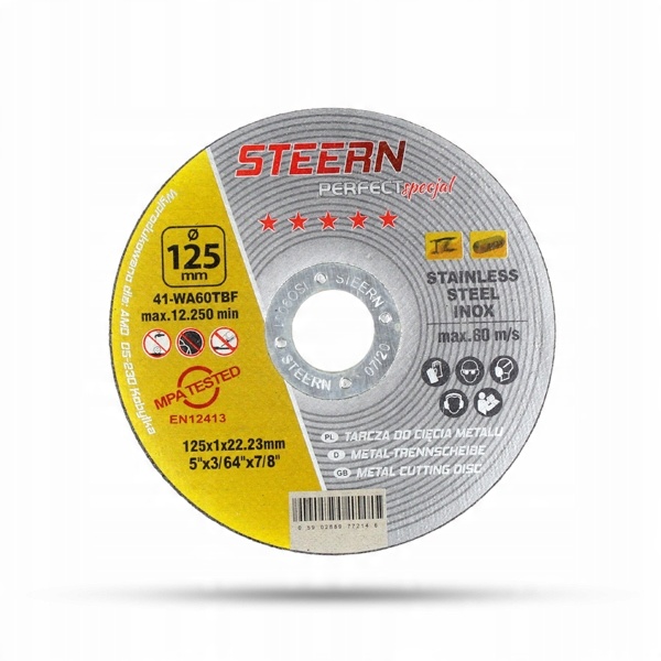 

Steern Tarcza Do Metalu 125X1 Inox 1 Sztuka
