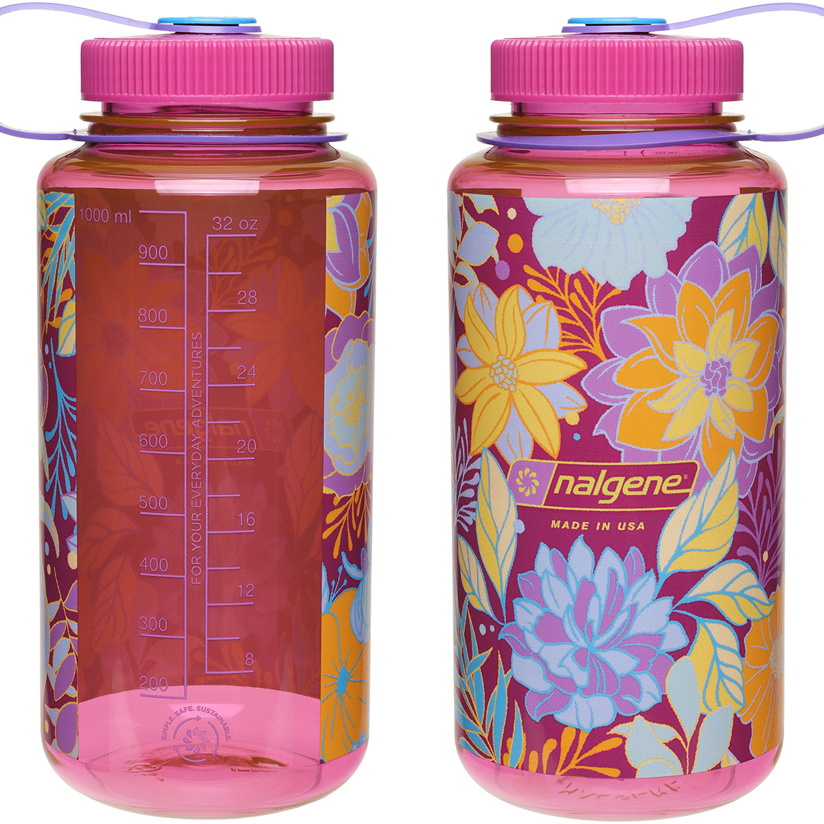 Nalgene Wm 32oz 1l Butelka Na Wodę Tritan Botanical Florals Sustain