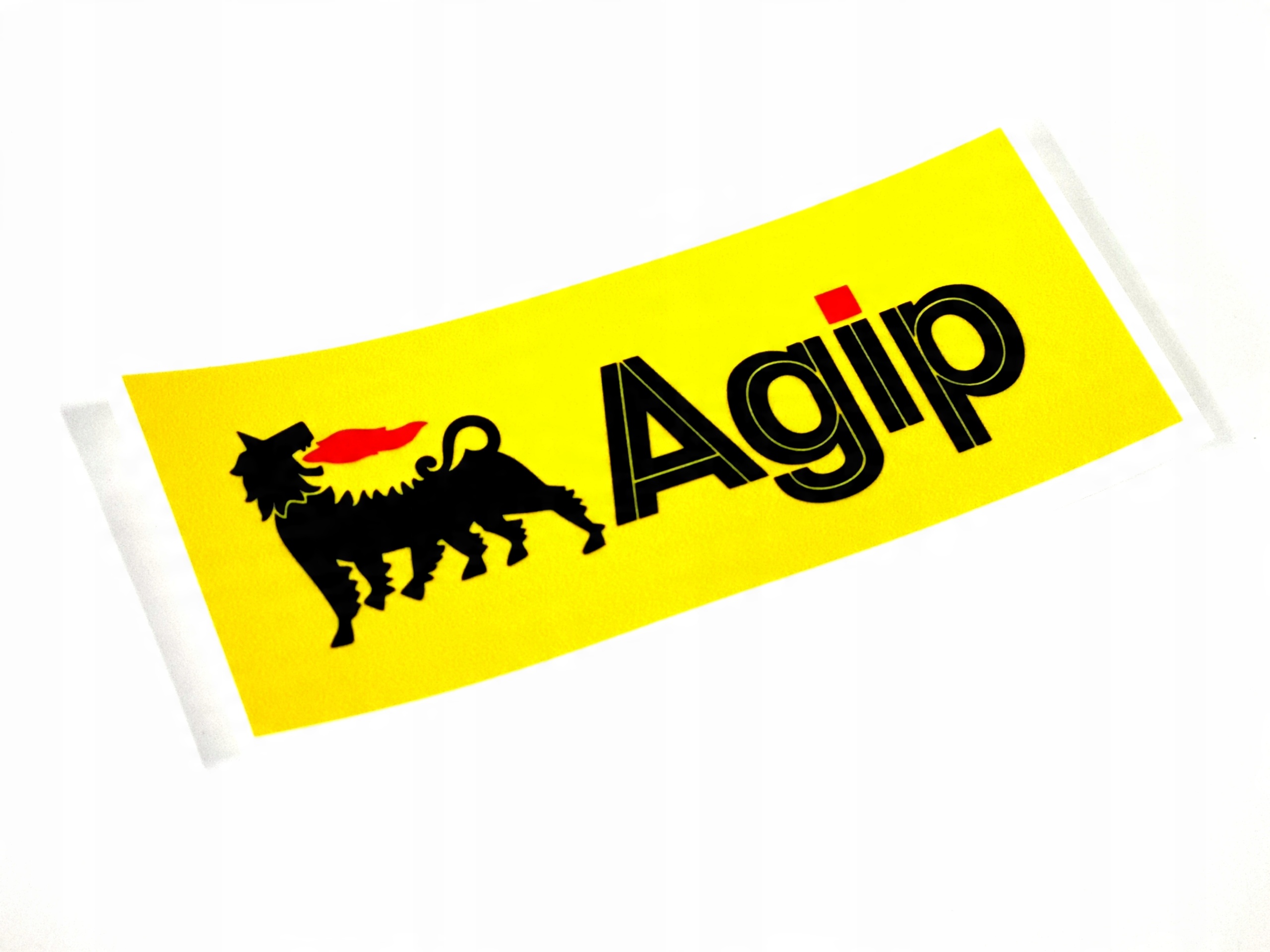 

Naklejka retro Agip prostokąt