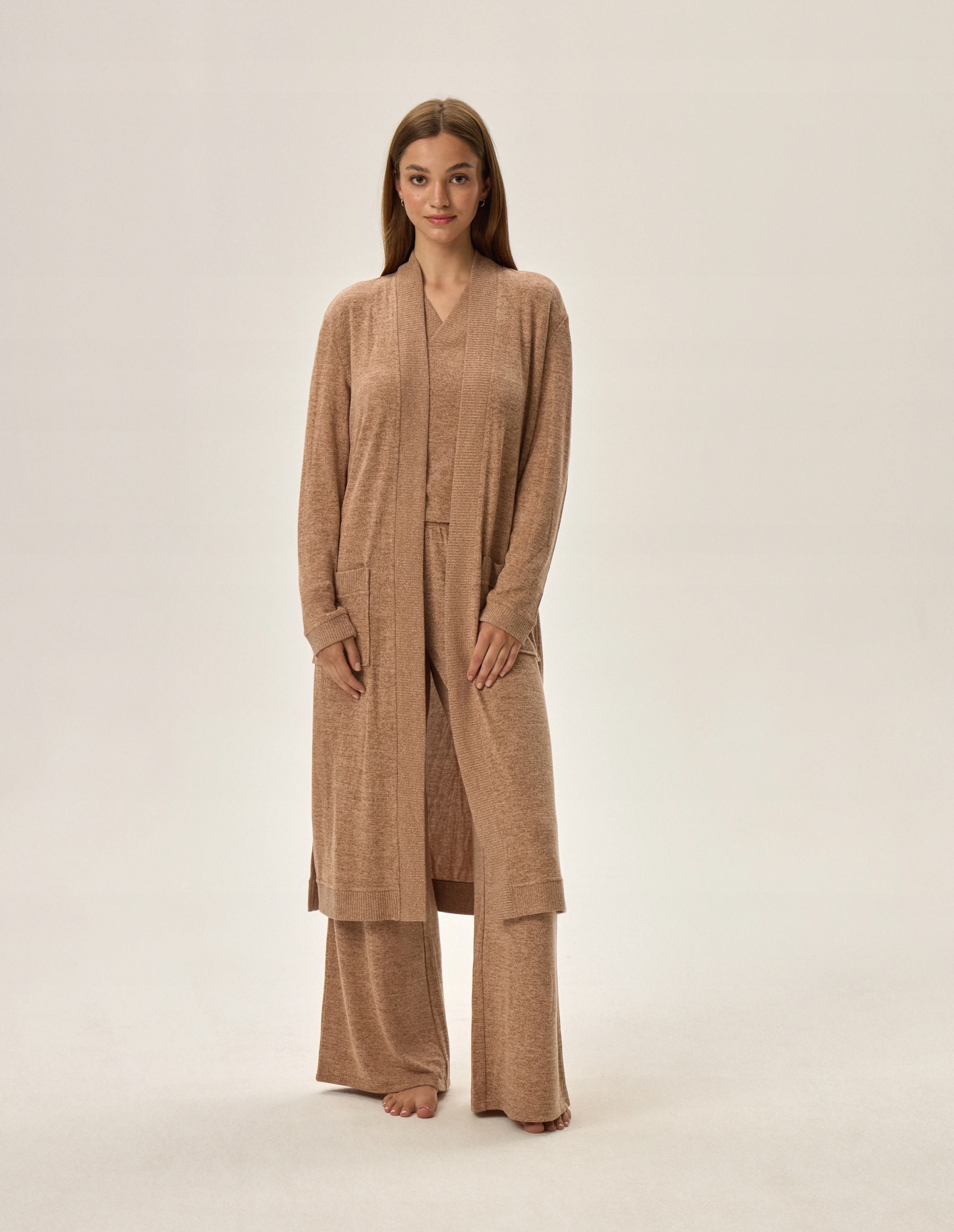 Fudge 41948-80X Béžový župan, L/XL