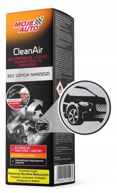

Moje Auto Clean Air Black klimatyzacja 150ml