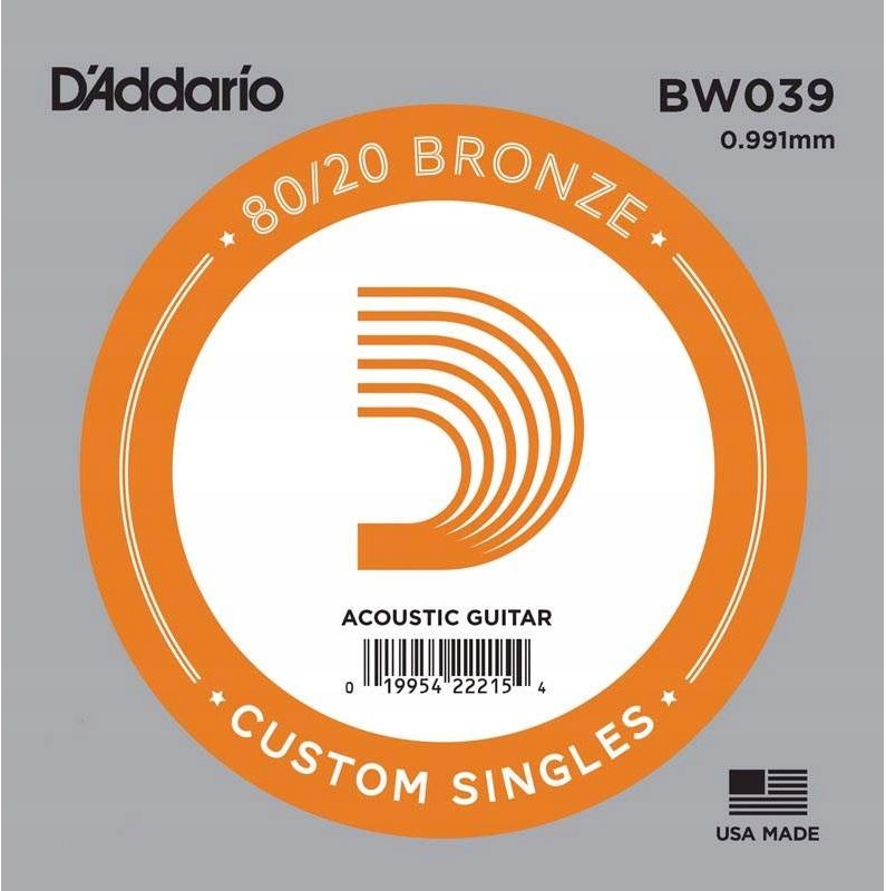 D'Addario BW053 80/20 Bronze pojedyncza struna