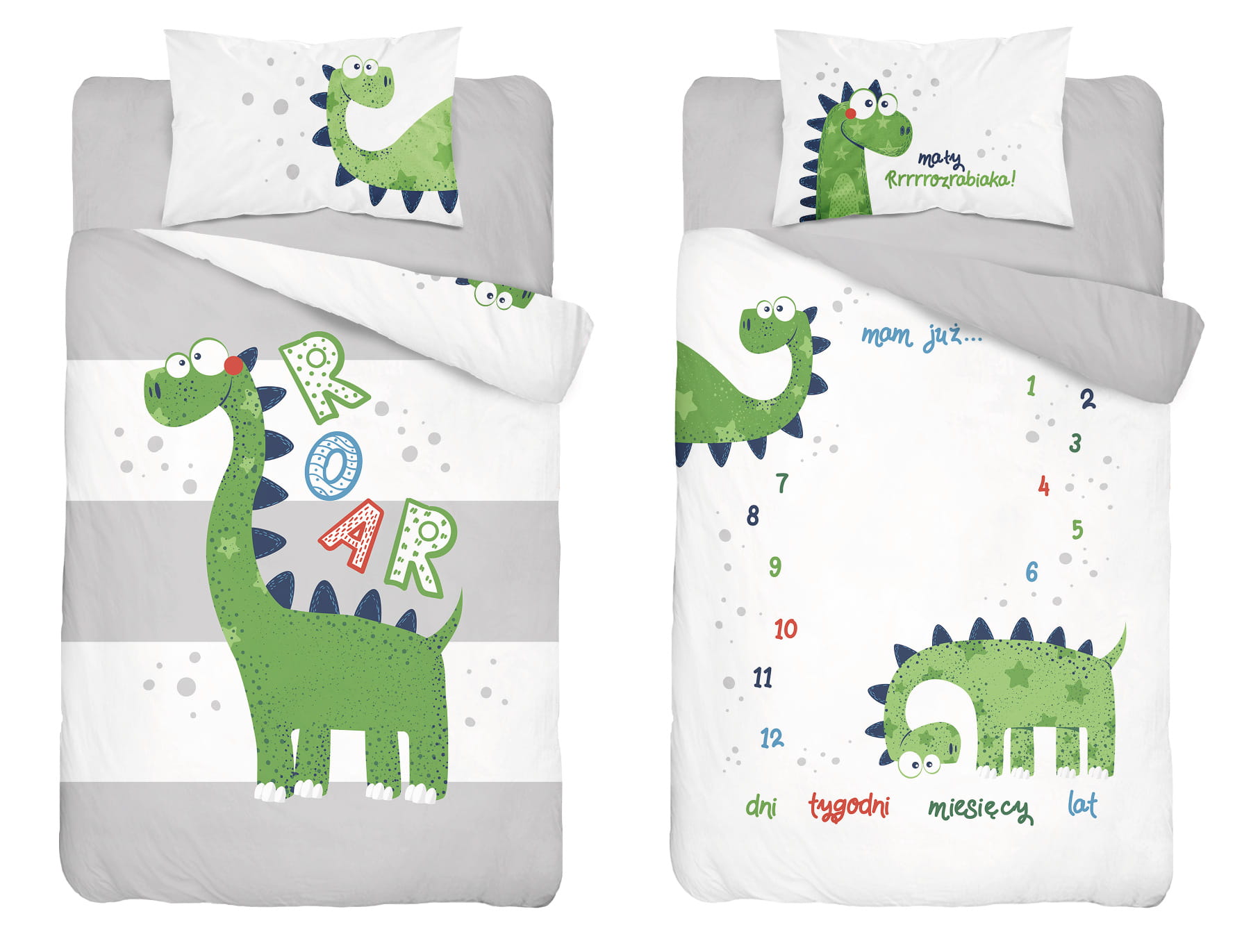 Komplet pościeli DINO, 100x135 cm, bawełna + bambu