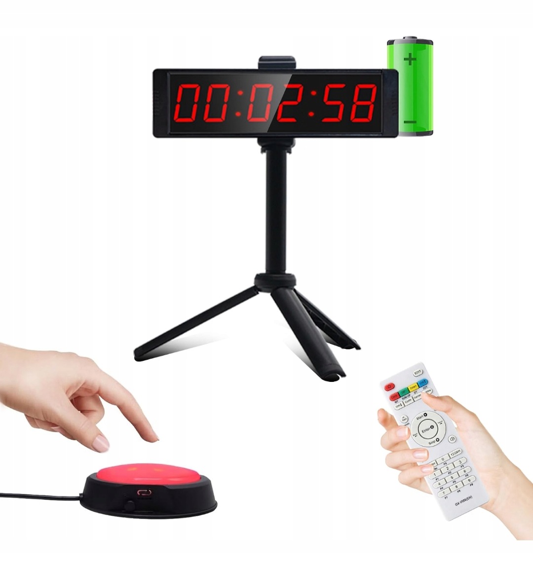 Timer do ćwiczeń, czasowy,że stojakiem, Ousmile