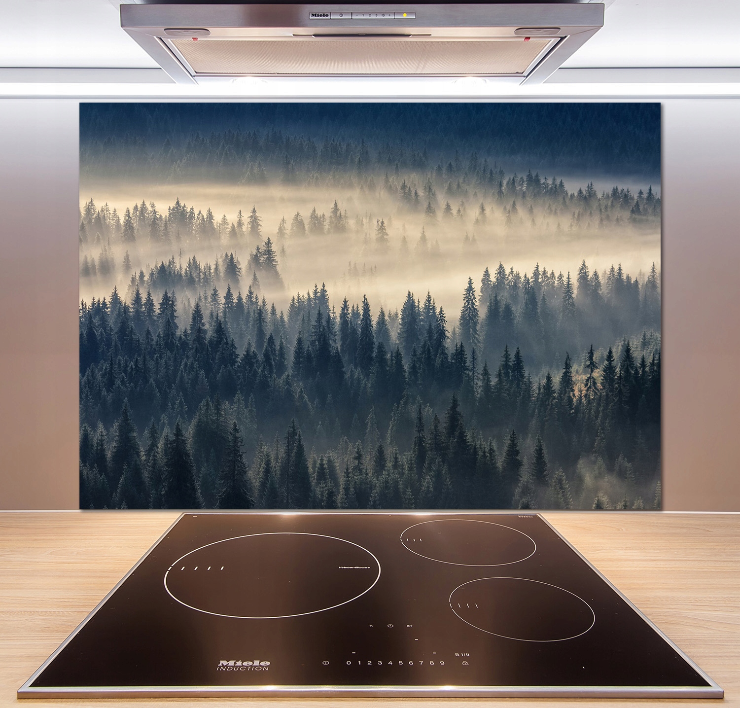 

Panel do kuchni Mgła nad lasem 100x70 cm + Klej