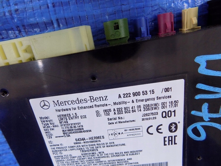 module control unit MERCEDES A KLASA W176 LIFT