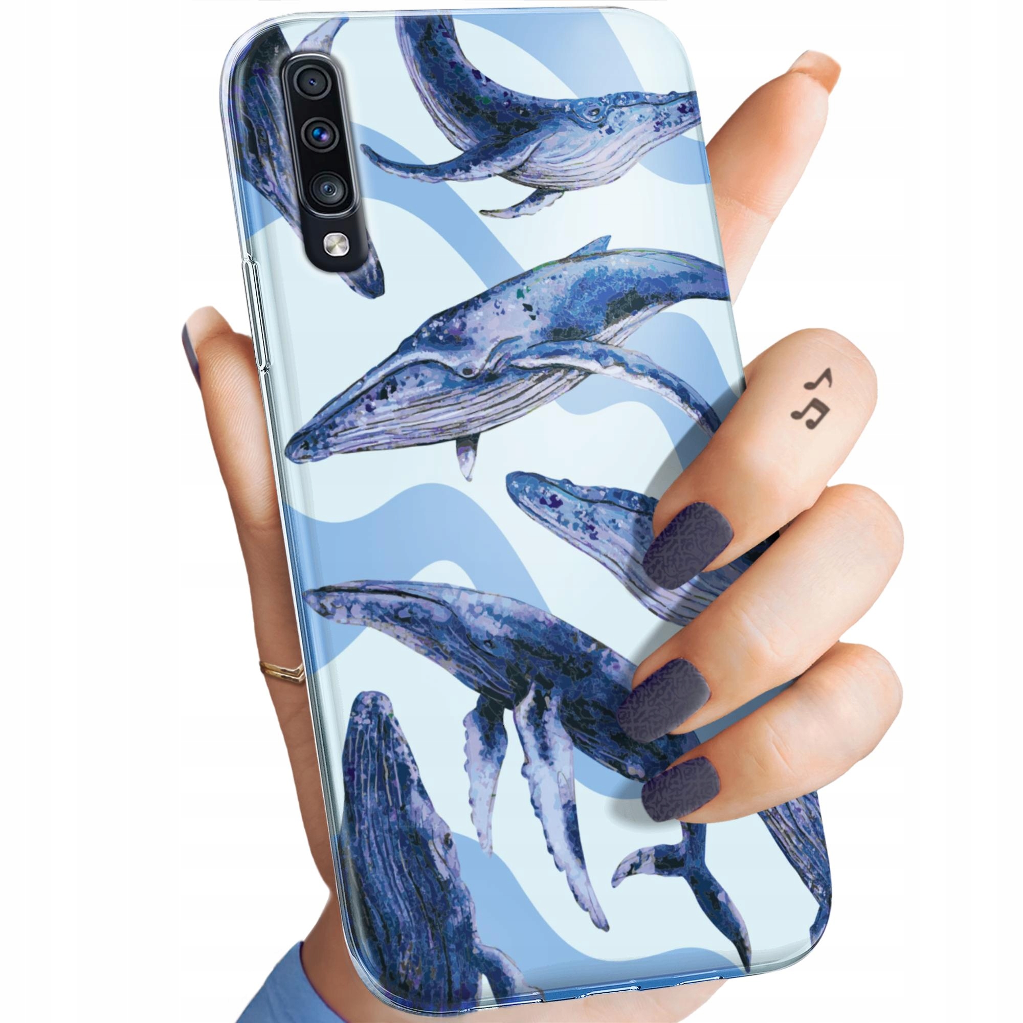 Etui Do Samsung Galaxy A70 A70S Morze Fale Woda Aqua Obudowa Case