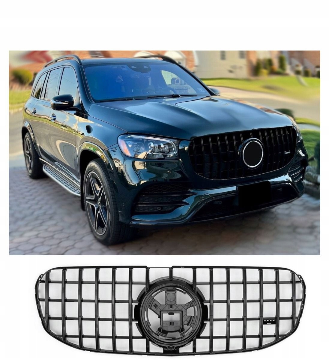 Maska Chladiče (atrapa) Mercedes Gls X167 W167 Amg Gt Panamericana Černá 19-23